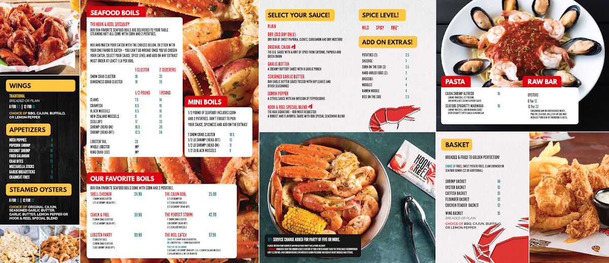 Hook & Reel Cajun Seafood & Bar Menu-1