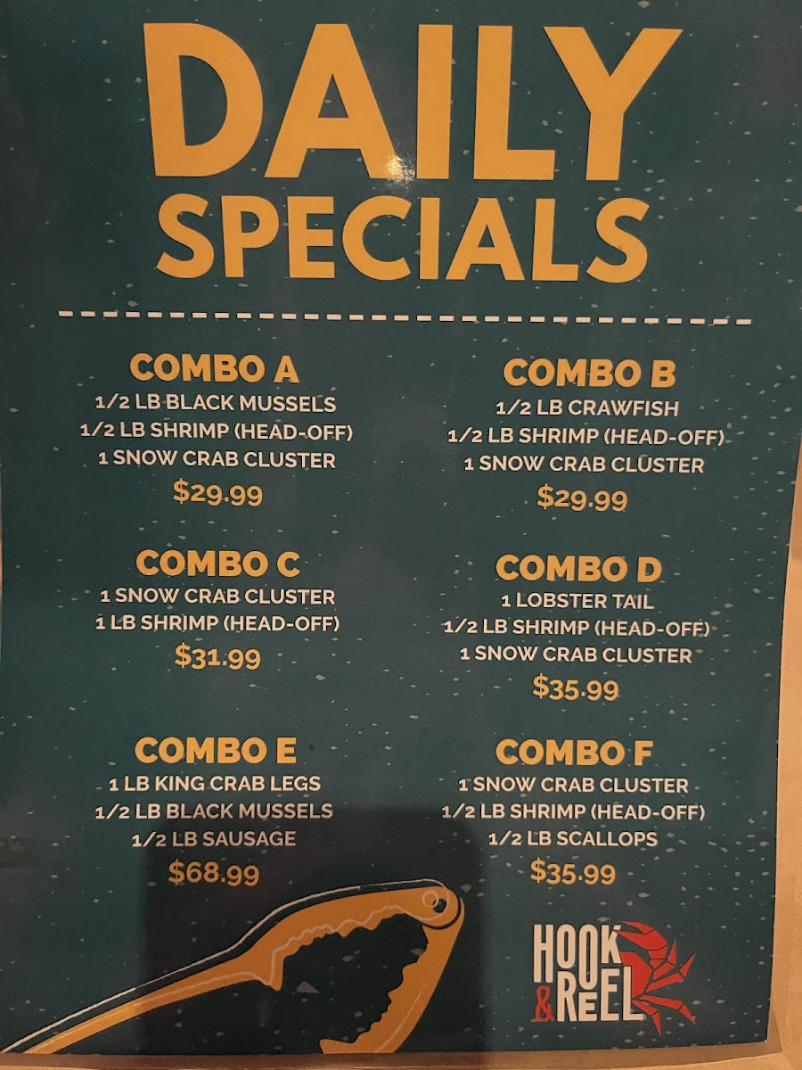 Hook & Reel Cajun Seafood & Bar Menu-4