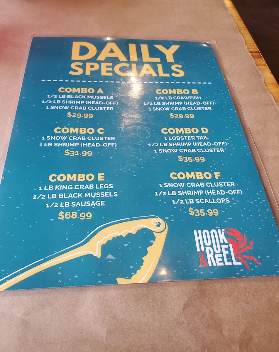 Hook & Reel Cajun Seafood & Bar Menu-6