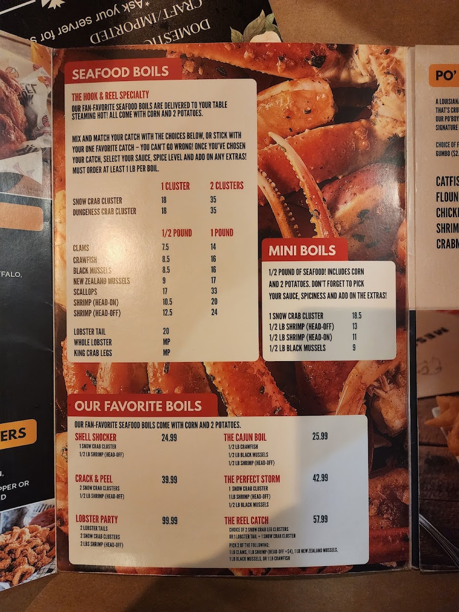 Hook & Reel Cajun Seafood & Bar Menu-8